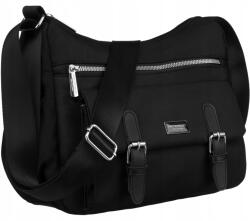 Peterson fekete poliészter postás táska oldaltáska (PTN CTY-02-6104 BLAC)