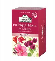 Ahmad Tea Csipkebogyó, Hibiszkusz, Cseresznye tea 20 tasak 40g (003)