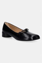 MM6 Maison Margiela bőr balerina cipő - fekete Női 38 - answear - 179 990 Ft