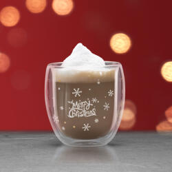 Vog & Arths Karácsonyi duplafalú üveg pohár - 300 ml (57176E)