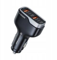 VEGER Autós töltő 2 X Usb A 2 X Type C Pd Qc 3A 66W Cc53-2A2C (283045)