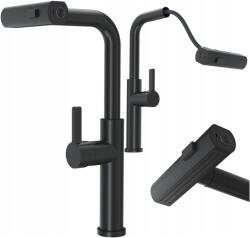 Granitan Konyhai Csaptelep Kihúzható Kifolyócsővel Fekete 3 Vízsugár Giro Csaptelep (GIRO21784)