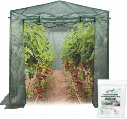 GardenLine Kerti Fólia Alagút Összecsukható 2 x 1.37 x 2.34 M Termesztéshez Zöld Táskával (TUN3958)