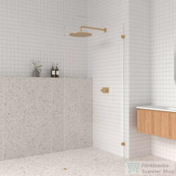 AREZZO design CLEAR 100x200 cm-es zuhanyfal átlátszó biztonsági üvegből, rögzítő profil nélkül, BALOS AR-AS1100200 (AR-AS1100200)