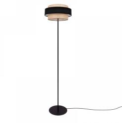 Kaja Lighting Lampadar Gato, 1xE27, H164cm, metal, textil bej, negru (K-5235)