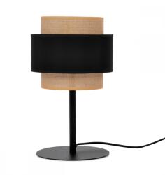 Kaja Lighting Veioză Gato, 1xE27, H37cm, metal, textil bej, negru (K-5236)