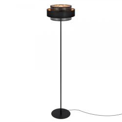 Kaja Lighting Lampadar Amos, 1xE27, H164cm, metal, textil negru (K-5285)