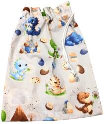  Pamut ovis tornacsomag/tisztasági csomag - Szürke dínó