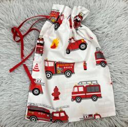  Pamut ovis tornacsomag/tisztasági csomag - Fehér/piros tűzoltó