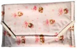  Pamut derékalj gumipántokkal, ovis fektetőre 130 x 60 cm - Rózsaszín balerina