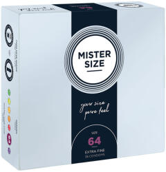 MISTER SIZE - XXL óvszer 64 mm (36 db) prémium védelem (ESD-242288A11X)