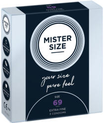 MISTER SIZE - XXXL óvszer 69 mm (3 db) Prémium kényelemért (ESD-242275A11X)