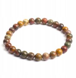 MIXFORM Picasso természetes jáspis karkötő, rugalmas, 27-31db/karkötő (13WB32018)