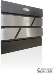 GST Tresor Postaláda Fence Design IV. Nero+szálcsiszolt dekor