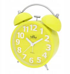 MPM Fém ébresztőóra Happy Morning Mpm C01.4056. 10, sárga (C01.4056.10)