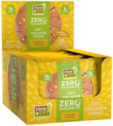 Rice UP! Zero Cookies - Karamell ízű kollagénes protein keksz kínáló 10X60 g