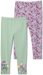 Tchibo - 2 leggings gyerekeknek - kisgyerek - méret 50/56 - többszínű/virágos