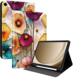  ART Husă tip carte pentru Samsung Galaxy Tab A9+ / Galaxy Tab A11+ COLORFUL FLOWERS