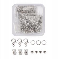 Mixform Ékszerkészítő elem szett, Platina, 7.4x7.2x1.7cm, 650db/szett (13WB29843)