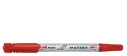 Pilot Marker permanent pentru CD/DVD Pilot Twin diverse culori varf dublu rosu (PSCA-TMCD-R)