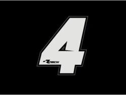 RTECH Pvc Adhesive Numbers New Style N4 10pcs - R-numsiz104bn (r-numsiz104bn)