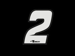 RTECH Pvc Adhesive Numbers New Style N2 10pcs - R-numsiz102bn (r-numsiz102bn)