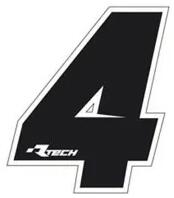 RTECH Pvc Number Stickers Size 1-nr. 9-pack 10 Pcs - R-numsiz104nr (r-numsiz104nr)