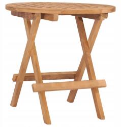 vidaXL Összecsukható kerti asztal, 50x50x50 cm, tömör teakfa (315452)