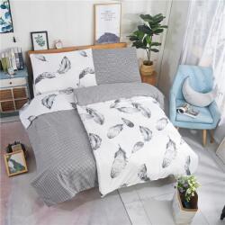 Jahu Mikrosatin ágynemű 140x200+70x90cm Tollszürke/fehér (25JAHMS001)