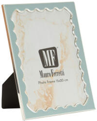 Mauro Ferretti Juliette képkeret belső hullámos szegéllyel világoskék/ezüst 14, 9X1, 3X19 cm