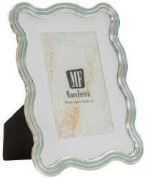 Mauro Ferretti Elizabeth képkeret ívelt szegély világoskék/ezüst 17, 5X1, 3X22, 5 cm (BELSŐ MÉRET 15X20 cm)