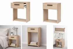  Éjjeliszekrény Egy fiókos asztal - Elegáns 38 × 30 × 47 cm (JASNO BRĄZOWA SZAFKA DO SYPIALNI 1 SZUFLADA)