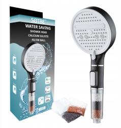 Sotbe Zuhanyfej zuhanyfej ionizációs szűrővel takarékos fekete 6l/perc -60% víz (LARK-B-SOHE-23-3328838)