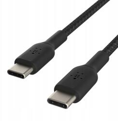 Belkin Usb C Usb C kábel 60W zsinór, fekete 0, 15m (CAB004BT0MBK)