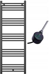 Granitan Fürdőszobai Radiátor 140/50 cm Fekete Peutro Up&down Elektromos Fűtőtest (PUERTO 140/50 + GRZAŁKA UP&DOWN)
