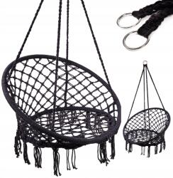  Luaro hintaszék gólyafészek fekete 80cm 150kg (5903039712003)