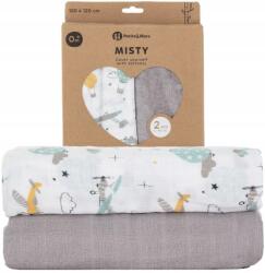 Petite&Mars Muszlin Takaró 120x120cm 2db szürke (8596202005940)