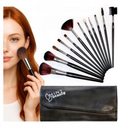 MINTbeauty Professzionális smink ecsetek tok Sminkes ecset készlet (Pędzle pędzelki do makijażu 12 szt.)