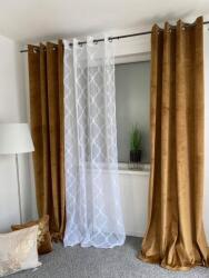 Eurofirany Rossa mézszínű bársonyfüggöny 140x 250 cm (rövidítési lehetőség) (386927)