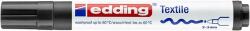 edding Textil marker "4500", fekete, 1-3 mm, kúpos hegy, Edding