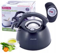 Kamille Vízforraló Hőmérő Síppal 3, 0 L Indukciós Gáz Kamille (KM-1077A)