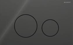 Geberit SIGMA40 Wc Öblítő Gomb Csempe Gomb Fekete Üveg (115.628.SJ.1)