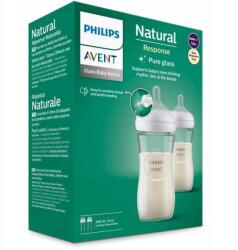 Philips Reszponzív Üvegpalack Natural 2x240ml (SCY933/02)