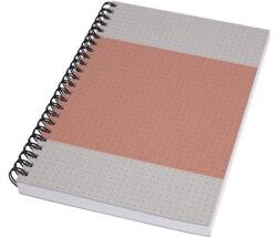 Sigel Spirálfüzet, A5, pontrácsos, 80 lap, puhafedeles, SIGEL Quicknote , korall-szürke (SN700) - papir25