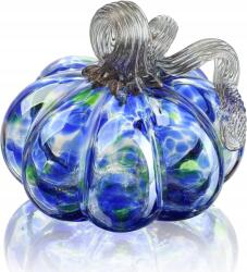  Dekorációs Sütőtök Kézzel Felfújható Üveg 12 cm Füst Dekoráció (Dynia Dekoracyjna Ręcznie Dmuchana Szklana)