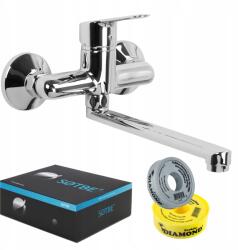 SOTBE Fali konyhai csaptelep Mosogató csaptelep falra szerelhető hosszú pipa (Bateria kuchenna OTR-SKW-55328141-kuchnia)