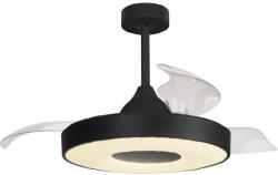 Mantra mennyezeti lámpa COIN FAN LED 60 W ventilátoros mennyezeti lámpa 30 W 8218 LED IP20 fekete Ø50cm mag 48cm (8218)