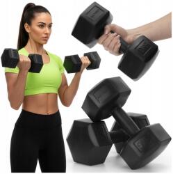 ACTIGET Hex Bitumenes Súlyzó Szett 2x5 kg Otthoni Súlyzókhoz (ACT0163)