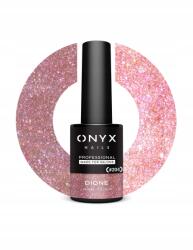  Hibrid körömlakk Dione 204 7ml Rózsaszín szemcsék Onyx Nails (HB3494)