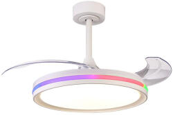 Mantra mennyezeti lámpa RAFAGA függőlámpa LED 50 W ventilátoros mennyezeti lámpa 30 W 8727 LED IP20 fehér Ø50cm mag 45cm (8727)